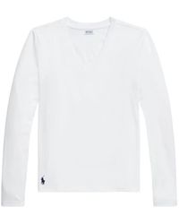 Polo Ralph Lauren - Long-Sleeve V-Neck T-Shirt - Lyst