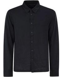 Majestic Filatures - Hemd Aus Stretch-Leinen - Lyst