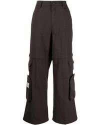 Izzue - Wide-leg Cotton Cargo Trousers - Lyst
