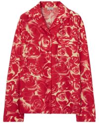 Burberry - Silk Rose Shirt - Lyst