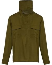 Yves Salomon - High-Neck Blouse - Lyst
