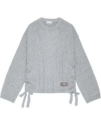 Ganni - Drawstring Sweater - Lyst