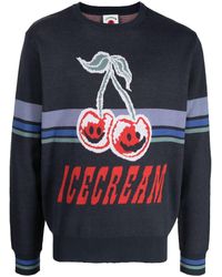 ICECREAM - Logo-print Knitted Sweatshirt - Lyst