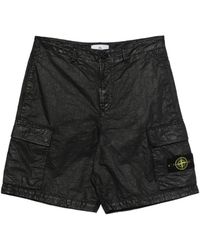 Stone Island - Cargo Shorts Met Logo - Lyst
