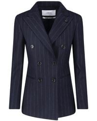 Lardini - X Sugar Pinstripe Double-Breasted Jacket - Lyst