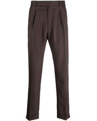 Paul Smith - Gingham-check Wool Trousers - Lyst