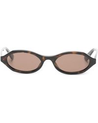 McQueen - Oval-Frame Sunglasses - Lyst