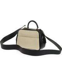 Valextra - Bicolor Leather Tote Bag - Lyst