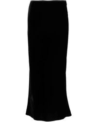 V:PM ATELIER - Burlesque Midi Velvet Skirt - Lyst