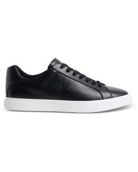 Calvin Klein - Logo-Embossed Lace-Up Sneakers - Lyst