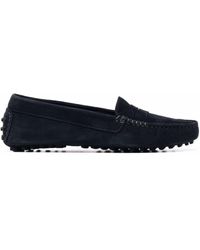 SCAROSSO - Ashley Suede Loafers - Lyst