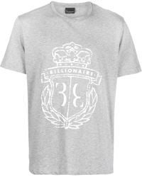 Billionaire - Logo-Print Detail T-Shirt - Lyst