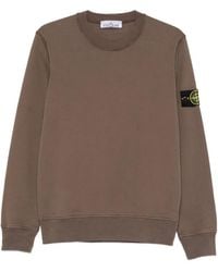 Stone Island - Sweat 6100060 En Molleton De Coton Biologique - Lyst