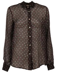 Mazzarelli - Striped Floral Shirt - Lyst