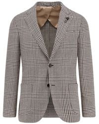 Lardini - Checked Single-Breasted Blazer - Lyst