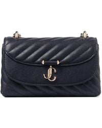 Jimmy Choo - Small Curve Quilted Logo-Plaque Crossbody Bag - Lyst