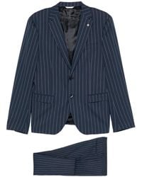 Manuel Ritz - Buttoned Striped Suit - Lyst