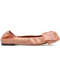 Lanvin - Bow-detail Ballerina Shoes - Lyst