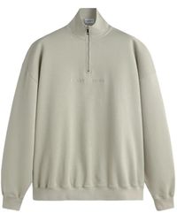 LES HÉRITIERS - Logo Quarter Zip Sweatshirt - Lyst