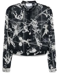 Thom Browne - Blouse À Design Froncé - Lyst