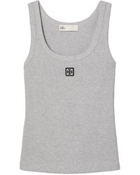 Tory Burch - Cotton Scoop Tank - Lyst