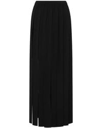 Moschino - Pleated Maxi Skirt - Lyst
