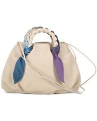 Hereu - Bombon Foulard Braided-Handle Crossbody Bag - Lyst