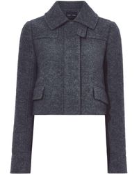 Proenza Schouler - Zipped Wool Cropped Jacket - Lyst