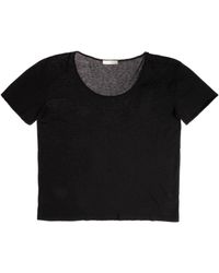 The Row - Cotton-cashmere Blend T-shirt - Lyst