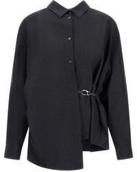 Herno - Asymmetric-Cut Wool-Blend Shirt - Lyst