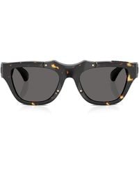 Burberry - Tortoiseshell-Effect Rectangle-Frame Sunglasses - Lyst