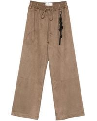 Song For The Mute - Drawstring-Waist Wide-Leg Trousers - Lyst