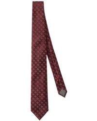 Brunello Cucinelli - Silk Tie With Geometric-Floral Pattern - Lyst