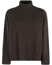 Soeur - Maglione A Coste Con Collo Alto - Lyst