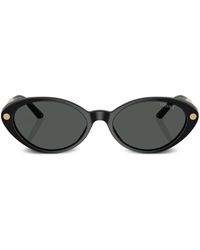 Versace - Greca-detail Cat Eye-frame Sunglasses - Lyst