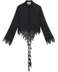 Blumarine - Camicia Semi Trasparente - Lyst