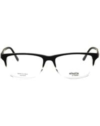 Elasta - Rectangle-Frame Glasses - Lyst