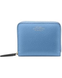 Smythson - Small Panama Zip-Around Wallet - Lyst