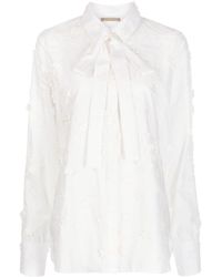 Elie Saab - Embroidered Cotton Shirt - Lyst