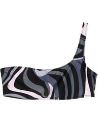 PUCCI - One-Shoulder Bikini Top - Lyst