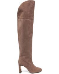 Stuart Weitzman - Kniehohe Stiefel aus Wildleder - Lyst
