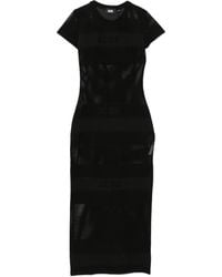 Gcds - Logo Net Maxi Dress - Lyst