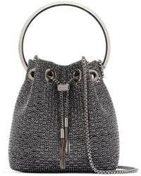 Jimmy Choo - Metallic Bon Bon Mini Bucket Bag - Lyst