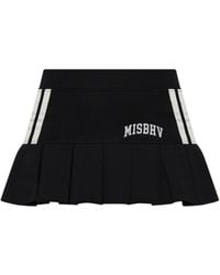 MISBHV - Striped Pleated Mini Skirt - Lyst