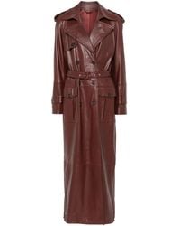 GIUSEPPE DI MORABITO - Leather Trench Coat - Lyst