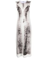 Loewe - Trompe L'oeil-print Velvet Dress - Lyst