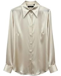 Rundholz Black Label - Satin-Finish Long-Sleeve Shirt - Lyst