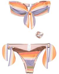 Zimmermann - Solstice Scarf-Tie Bikini - Lyst