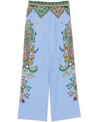 Etro - フローラル シルクパンツ - Lyst