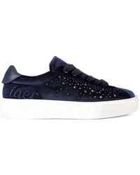 Kurt Geiger - Crystal Embellished Albion Retro Trainers - Lyst